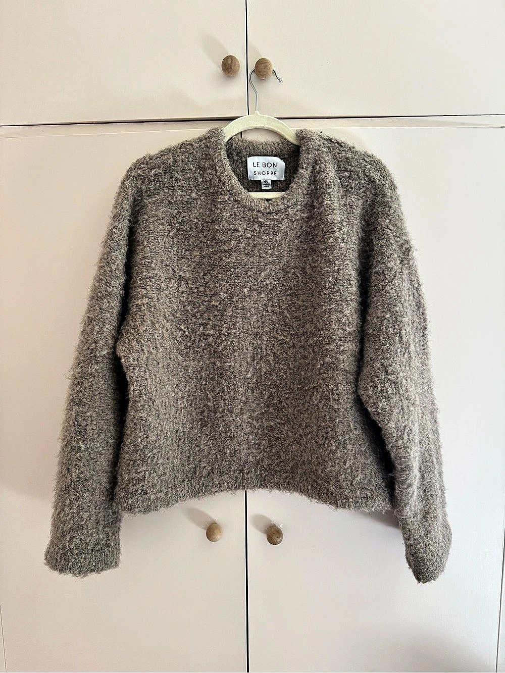 Le Bon Shoppe Envie Sweater in Mushroom size M/L